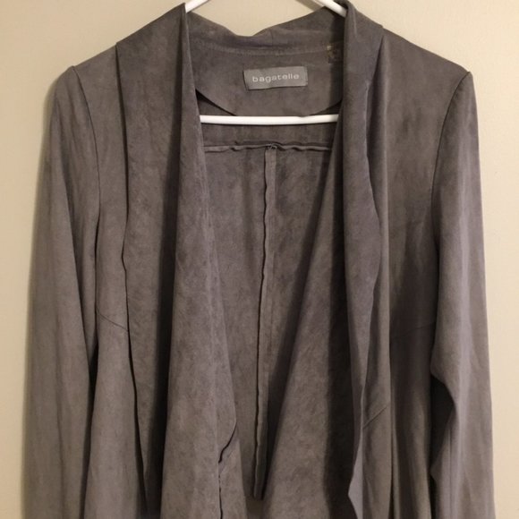 Bagatelle Faux Leather Open Jacket Size M - Picture 2 of 4